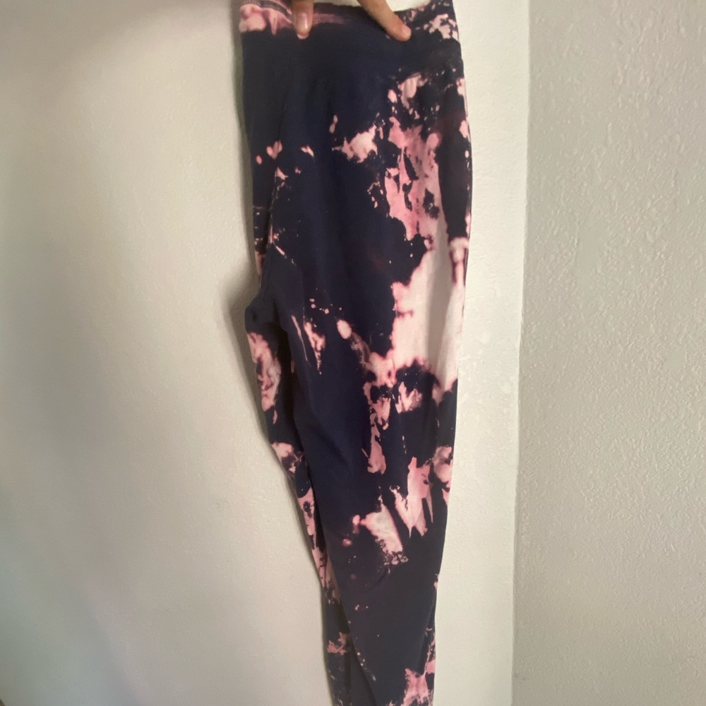 Acid wash Blue sweatpants jogger style